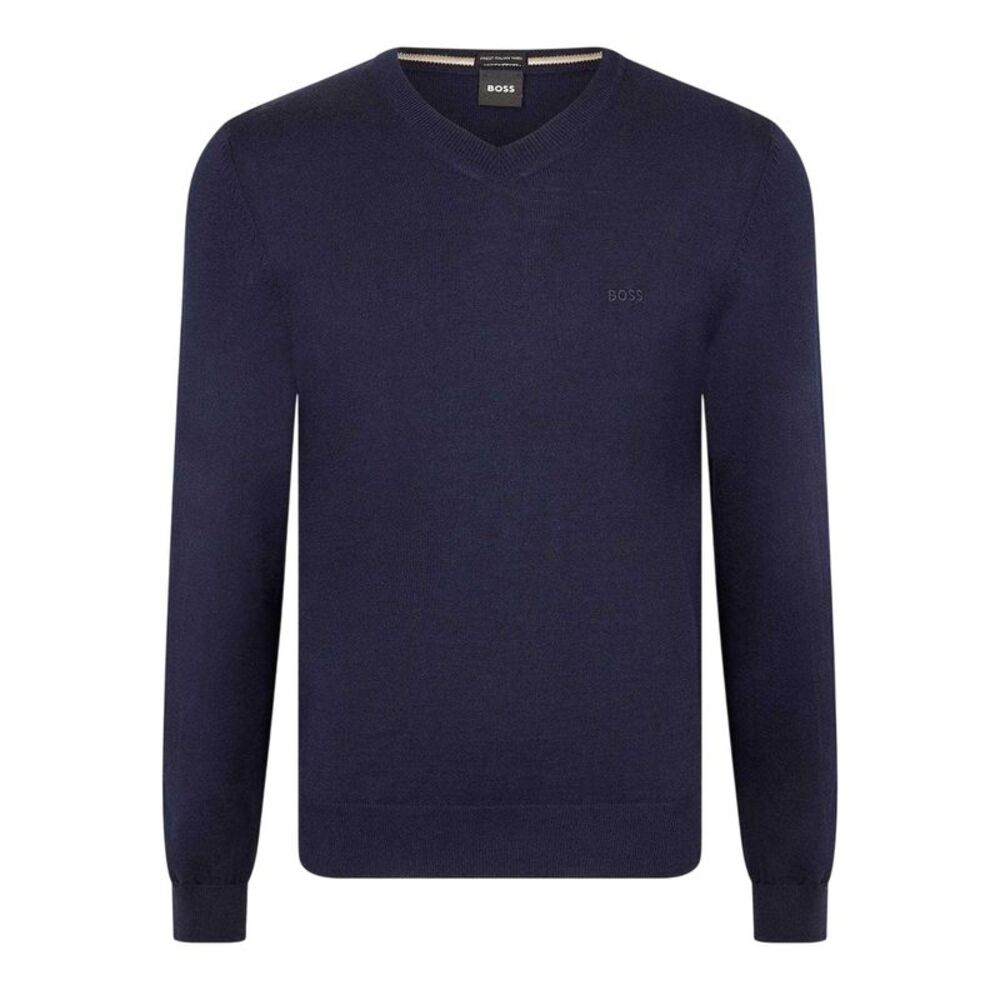 Boss Mens Baram Crew Neck Pullover / Dark Blue